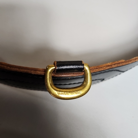 British Military Black/Brass Genuine Bridle Cowhide Leather Sam Browne Belt |44| - Picture 6 of 14